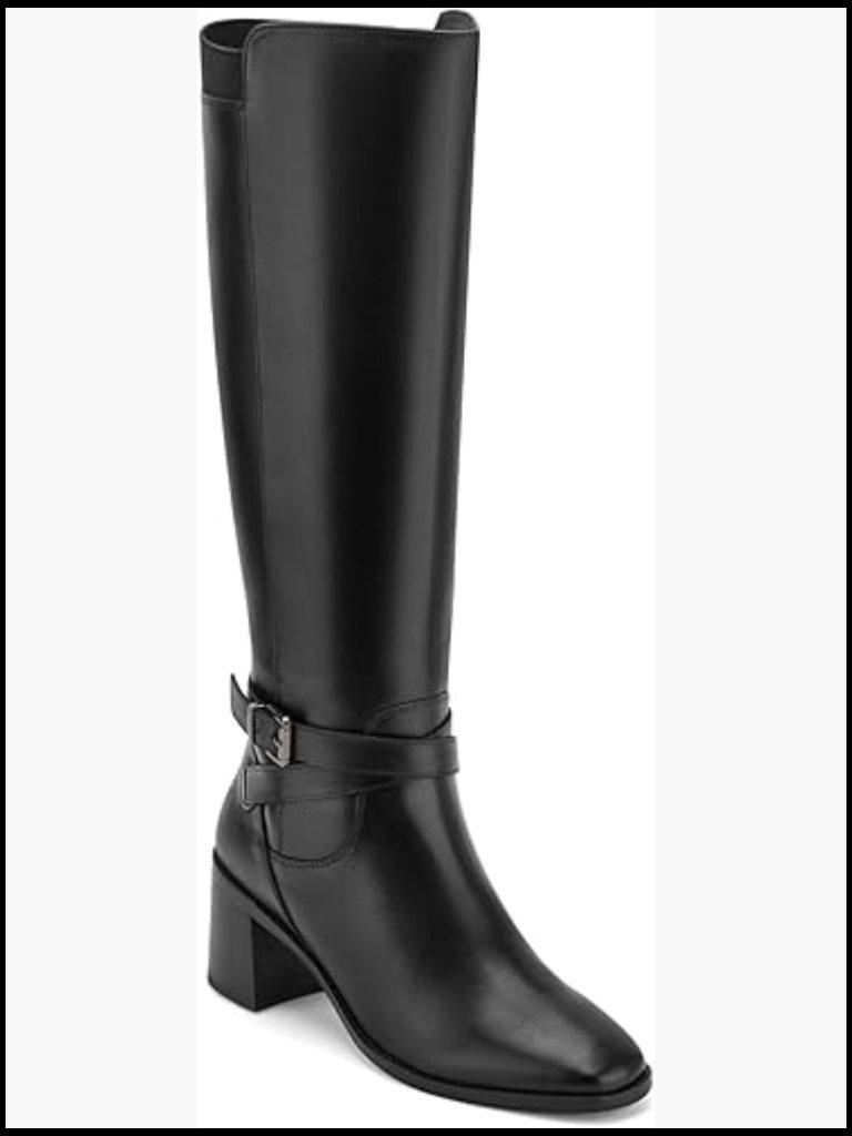 Boots Knee High Classic Comfort Zip Closure Eflex Tech Cushioned Insole